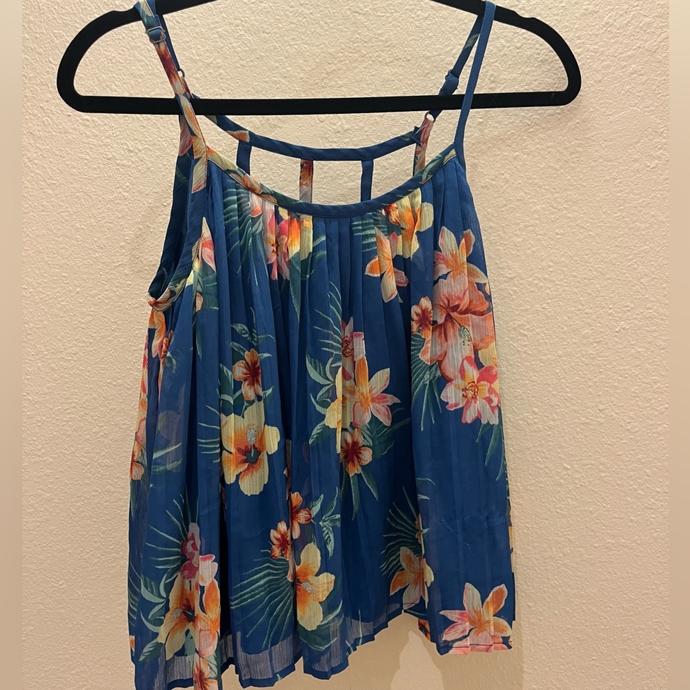 abercrombie floral tank top